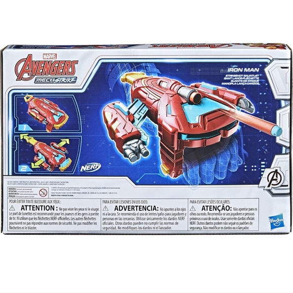 Marvel Avengers Mech Strike Iron Man Strikeshot Gauntlet Role Play Toy. - Picture 4 of 6
